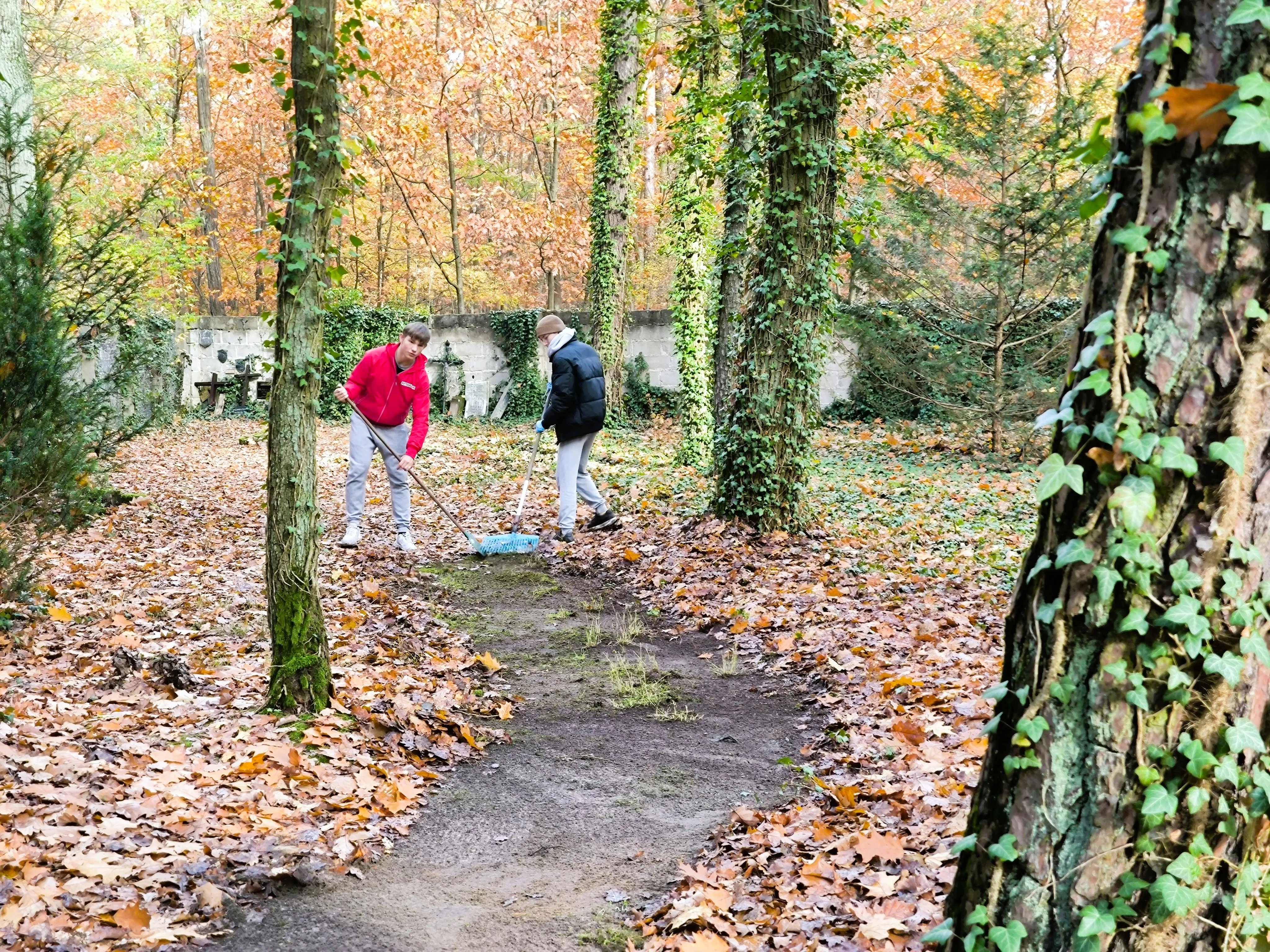 Sprzątanie cmentarza