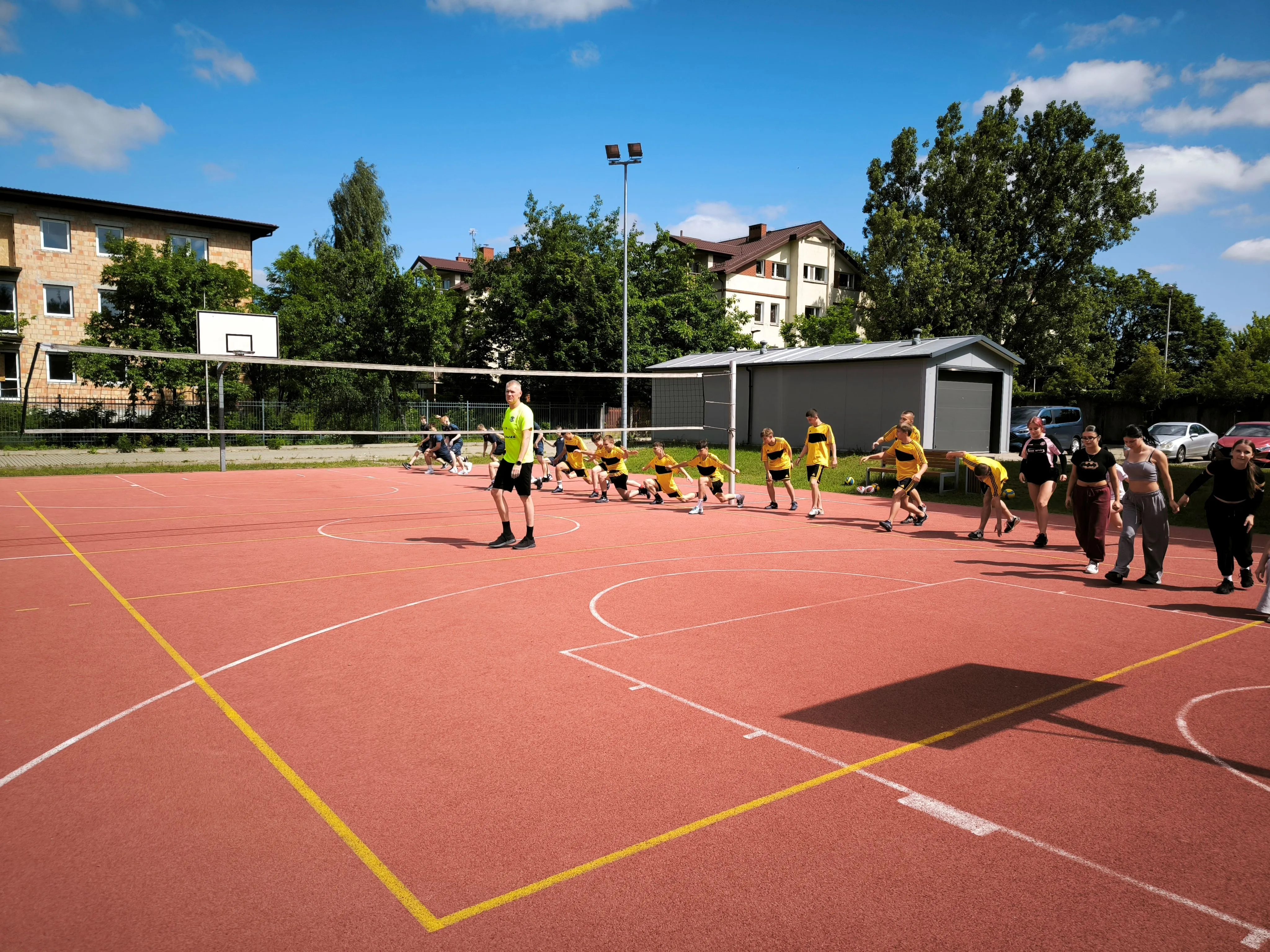 Trening siatkówki