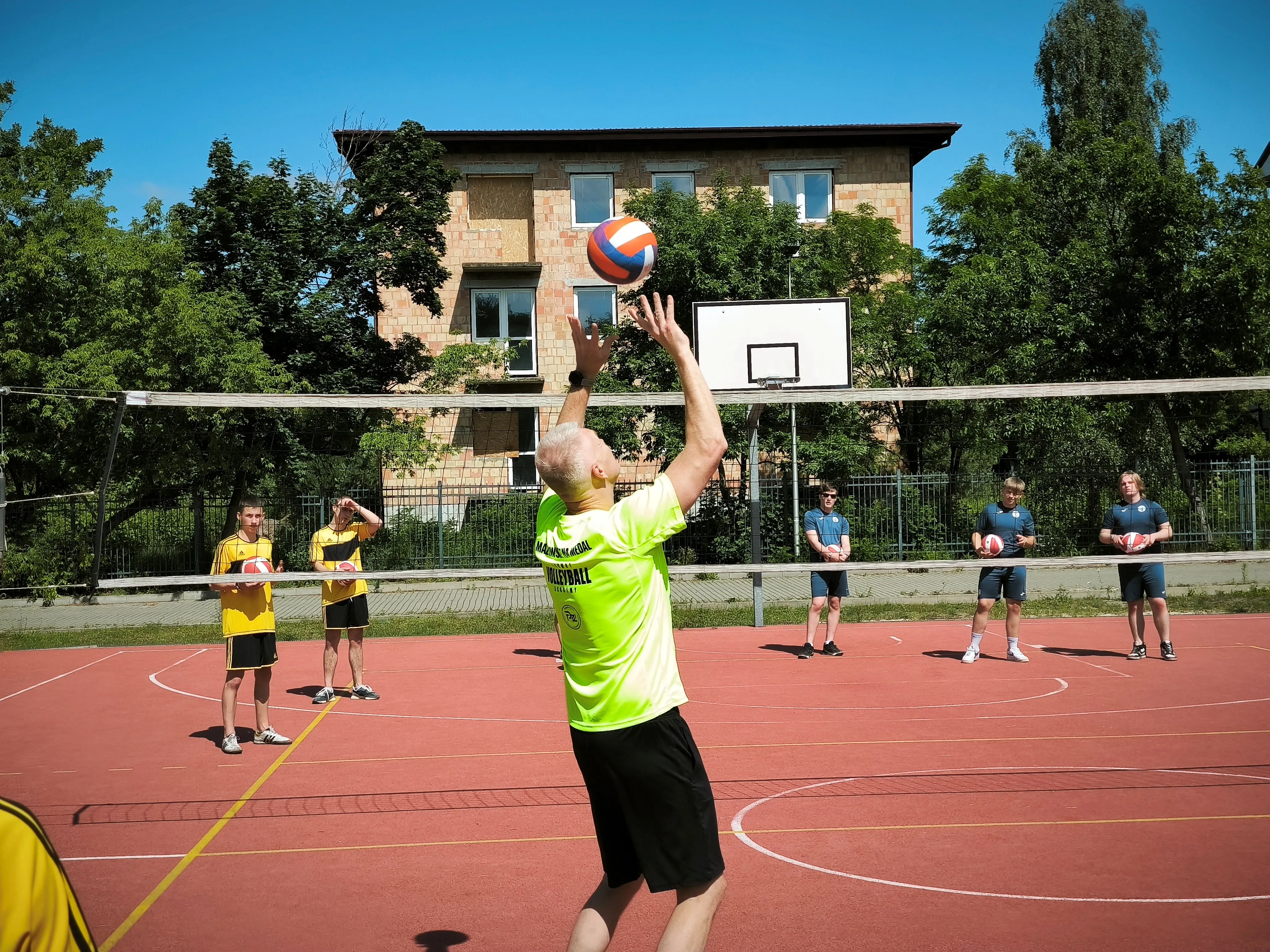 Trening siatkówki
